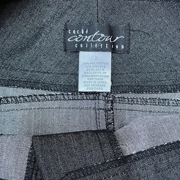 Cache Contour Collection Vintage Denim Skirt Size 2 - Picture 5 of 5